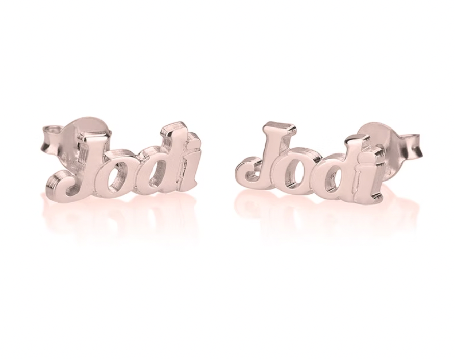 Name Stud Earrings
